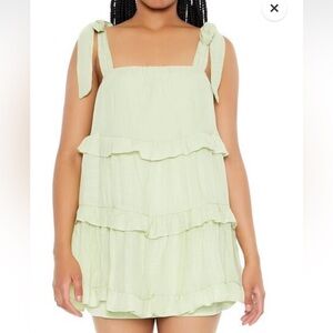 Forever 21 Tiered ruffle shift mini dress